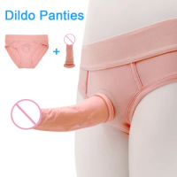 Wearable Strapon Dildo for Lesbian Realistic Dildo Adult Sex Toys for Women Erotic Toys G spot Stimulator Strapon Dildo Panties