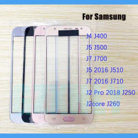 10Pcs For Samsung Galaxy J710 J250 J4 J5 J7 2016 J2 Pro 2018 Core J260 J400 J500 J700 Screen Front Glass Panel Outer Lens Glass