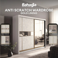 [Siap Pasang] Almari Sliding 5/6/8x8ft Anti-Scratch Sliding Pintu Almari - Hylos - Melamine Board - 