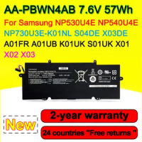 AA-PBWN4AB Laptop Battery For Samsung NP530U4E NP540U4E NP730U3E-K01NL S04DE X03DE A01FR A01UB K01UK S01UK X01 X02 7.6V 57Wh