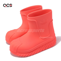 adidas 休閒鞋 Adifom Superstar Boot W 女鞋 紅 貝殼頭 厚底 雨鞋 膠鞋 愛迪達 IE0392