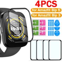 For Amazfit Bip 3/3 Pro Bip5 3D Curved Screen Protector HD Transparent Protective Film for Amazfit Bip 5 Smartwatch Accessories