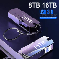 New USB 3.0 Pendrive 16TB High Speed Flash Metal Pen Drive 8TB 4TB Portable Waterproof U Disk Stick Mini SSD Memoria Pen USB