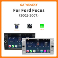 GATAXASKY 8" For Ford Focus 2 Kuga Fiesta Mondeo 4 C-Max Android Car Radio Multimedia Player Stereo Carplay Navi BT GPS Wifi