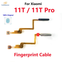 For Xiaomi Mi 11T Pro Fingerprint Sensor Home Return Key Menu Button With Power Flex Ribbon Cable 11T Pro 2107113SG 2107113SI
