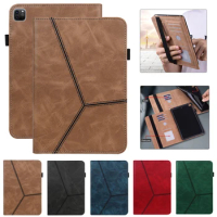For iPad Pro 11 2022 Case Coque 11 inch Business PU Leather Cover For Funda iPad Pro 11 Case 2022 2021 2021 Wallet Stand Cover