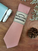 เนคไท สีPastel Pink