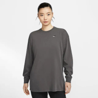 【NIKE 耐吉】長袖上衣 女 超寬鬆版 AS W NSW LS TOP GCEL 灰 IB1958-261