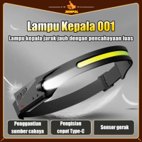 JEMPOL Lampu Depan Sensor Cahaya Kuat, Lampu Kerja Luar Ruangan Ultra-Ringan Yang Dipasang Di Kepala