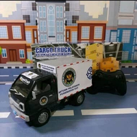 Mobil Truk Remote Control Anak – Cargo Truck RC Mainan modif stiker