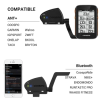 Cadence Dual Sensor Bluetooth 5.0 ANT And New CooSpo Bicycle Speed + Wireless Waterproof For Wahoo Zwif Garmin etrex 30x