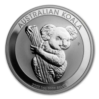 New 2020 Australia 1oz Silver Coin Koala Silver Plated Coins Replica Elizabeth Coin Souvenir Gifts