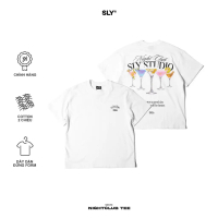 Áo Thun Cổ Tròn SLY Night Club Trắng Cotton