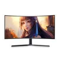 34-inch UWQHD 4K Curved Ultrawide hairtail screen 100Hz designer gaming e-sports 34" 1900R office desktop computer LCD monitor