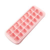 【夏日冰格】矽膠冰格製冰盒2入組(附蓋 冰塊盒 製冰器 冰磚盒 副食品分裝盒 冰球 冰塊模具 巧克力)