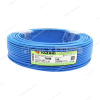 สายไฟ YAZAKI รุ่น 60227 IEC 01 THW1x6 Sq.mm.ขนาด 100 ม. สีน้ำเงิน