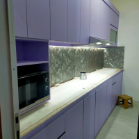 kitchen set custom full PVC hpl top table granit le maripakaian