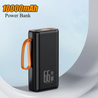 10000mAh Power Bank External Battery Pack for iPhone 14 13 12 Xiaomi Huawei P40 Samsung Portable Charger Fast Charging Powerbank