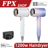 (1 year warranty) FPX 1200W Hair Dryer Colorful Folding Hair Dryer Quick Dry Portable Negative Ion H