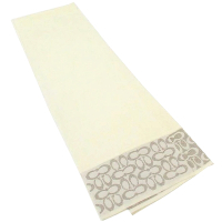 COACH  亮蔥CLogo 長型羊毛圍巾(白色)