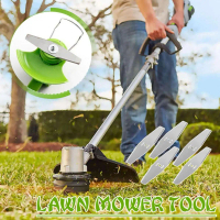 5pcs Metal Grass String Trimmer Head Electric Lawn Straight Lawn Mower Mowing Accessories Y0T5