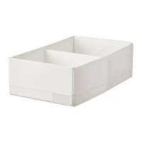 STUK 分格收納盒, 白色, 20x34x10 公分