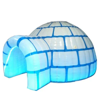 White Christmas inflatable snow igloo tent small inflatable igloo dome tent for children fun