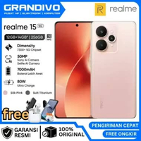 PROMO HP Realme 15 12/256GB 8/256GB 12GB+14GB* | 256GB | 50MP Sony AI Camera | Dimensity 7300+ 5G Ch