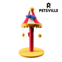 【PETSVILLE】旋轉木馬造型貓抓柱