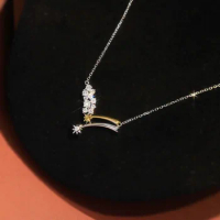 MADALENA SARARA 18K White Gold Diamond Pendant Heart Element Design Women Necklace