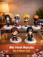Mô Hình Naruto Bộ 6 Nhân Vật cao 6-7cm Hàng F1