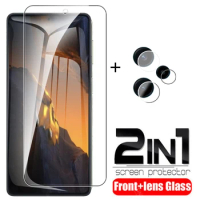 2in1 Tempered Glass Case For Xiaomi Poco F5 Pro Screen Protector For Xioami Poco F 5 F5 F5Pro Camera Lens Protective Film 6.67in