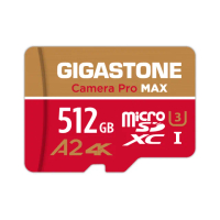 【GIGASTONE 立達】Camera Pro MAX microSDXC UHS-Ⅰ U3 A2 4K 512GB錄影監控記憶卡(網路攝影機/監視器)