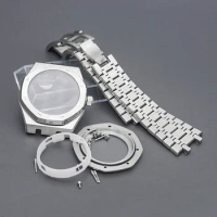 Watch Case Fit for Oak Japan Seiko NH35 NH36 4R 7S Automatic Movement 316L Stainless Steel Sapphire Glass 50M Waterproof