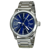 Diesel 迪賽 男錶 手錶 腕錶 DZ1763 銀色鋼錶帶 男錶 手錶 腕錶 47mm (現貨)▶指定Outlet商品5折起☆現貨