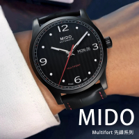 【MIDO 美度】M0054303705000 超跑風格 鏤空 自動機芯 質感真皮 腕錶 手錶 42mm(帶星期日期)