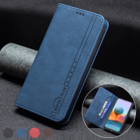Wallet Anti-theft Brush Leather Case For Xiaomi Redmi 10 9 9A 9C 9T Note 10/10S/10T/10 Pro/9 Pro Xiaomi 12 11T Poco X3 Pro/F3/M3