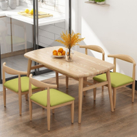 Spot parcel post Dining Table Home Small Apartment Modern Simple Dining Tables and Chairs Set Dining Table Rectangular Table Leisure Fast Food Restaurant Table and Chair