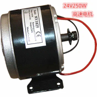 250W 24V DC Electric Brushed Motor 2750RPM Chain Electro Motor For E Bike Scooter Drive Speed Control Electric Scooters