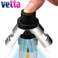 Vetta Champagne Stopper Silicone Sealer Plug Champagne Bottle Cap Prosecco Cava Sparkling Wine Saver Vacuum Cap Pump Cover