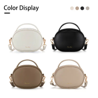 Milan Chiva รุ่น Crossbody Bag กระเป๋าสะพายข้างผู้หญิง กระเป๋าถือผู้หญิง กระเป๋าหนัง PU (MC-474) คํา