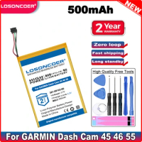 500mAh 361-00103-00 Battery For GARMIN Dash Cam 45, Dash Cam 46, Dash Cam 55, Dash Cam 56, Dash Cam 66W