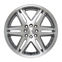 New Design Customized 2 Piece Forged Wheel 12-26 Inch 8/9/10/11/12J 4-Hole 5-Hole Alloy Car Wheels Rims for Lenso Venom Volvo N
