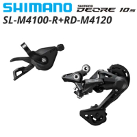 SHIMANO DEORE M4100 SL-M4100-R RD-M4120 SGS RAPIDFIRE PLUS Right Shift Lever SHIMANO SHADOW RD 2x10/11 speed Clamp Band 10 speed