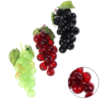 Real Touch Artificial Fruit Grapes Plastic Home Garden Wedding Party Decoration