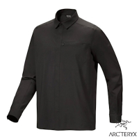 【ARCTERYX 始祖鳥】男 Skyline 抗UV防皺快乾長袖襯衫.彈性排汗上衣_X000007410-30780 黑