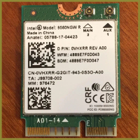 Cáp mạng Card wifi 9560NGW băng tần kép - Intel® Wireless-AC (M.2/NGFF/2230 CNVi)