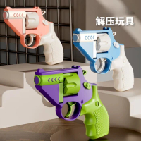 2024 ZP5 Children's Revolver Gun Mini Toy Pistol Trendy Same Style Adult Decompression Toy Gun Mysterious Birthday Gift Surprise