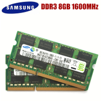 SAMSUNG 8G 4G 2G PC3 12800S DDR3 8G 4GB 2GB1600Mhz หน่วยความจำแล็ปท็อป4G PC3 12800S 1600 MHZ โมดูลโน้ตบุ๊ค SODIMM RAM