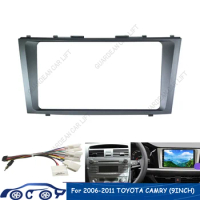 For Toyota Camry 2006-2011 (9Inch) Car Radio Fascias GPS MP5 Android Stereo Player 2 Din Head Unit DVD Panel Dash Frame Trim Kit